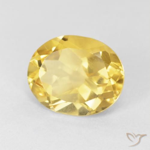 Citrino Arancio dorato naturale da 4.24 ct, Ovale, VVS-VS