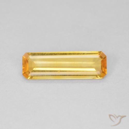 0.99ct Naturale Dorato Citrino, Taglio smeraldo, VVS-VS
