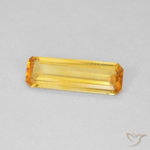 Citrino Dorato naturale da 0.99 ct, Ottagonale / Taglio smeraldo, VVS-VS