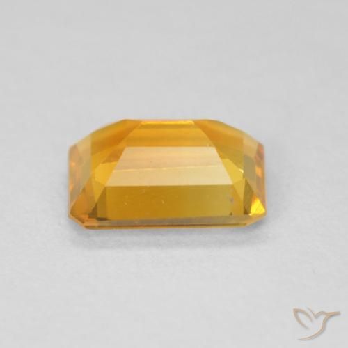 Citrino Arancio Medio naturale da 1.13 ct, Ottagonale / Taglio smeraldo, VVS-VS