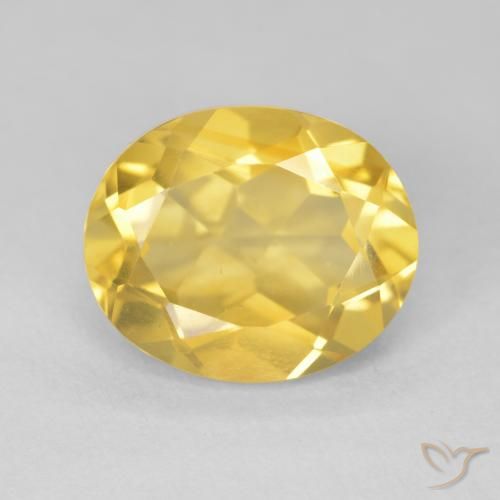 4.43ct Naturale Dorato medio Citrino, Ovale, VVS-VS