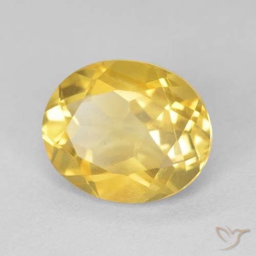 Citrino Dorato medio naturale da 4.43 ct, Ovale, VVS-VS