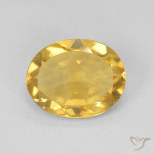 3.15ct Naturale Dorato Citrino, Ovale, VVS