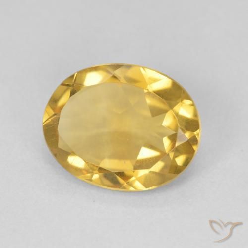 Citrino Dorato naturale da 3.15 ct, Ovale, VVS