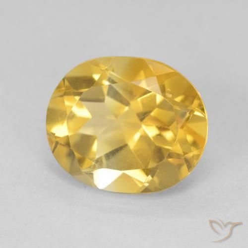 Citrino Dorato naturale da 4.67 ct, Ovale, VVS