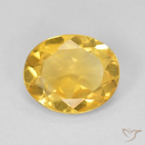 3.39ct Naturale Oro brillante Citrino, Ovale, VVS
