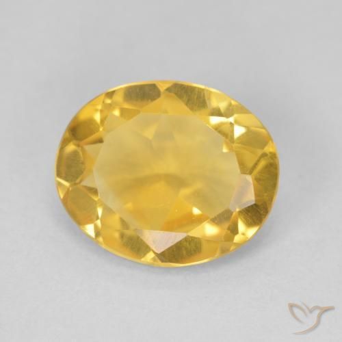 Citrino Oro brillante naturale da 3.39 ct, Ovale, VVS