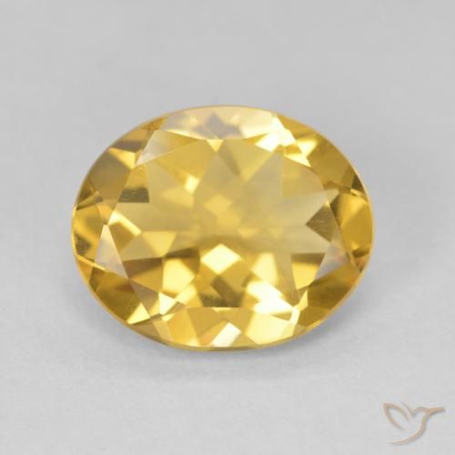 3.60ct Naturale Dorato Citrino, Ovale, VVS