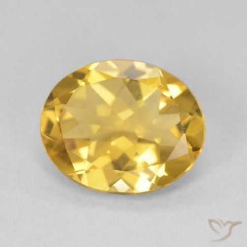Citrino Dorato naturale da 3.60 ct, Ovale, VVS