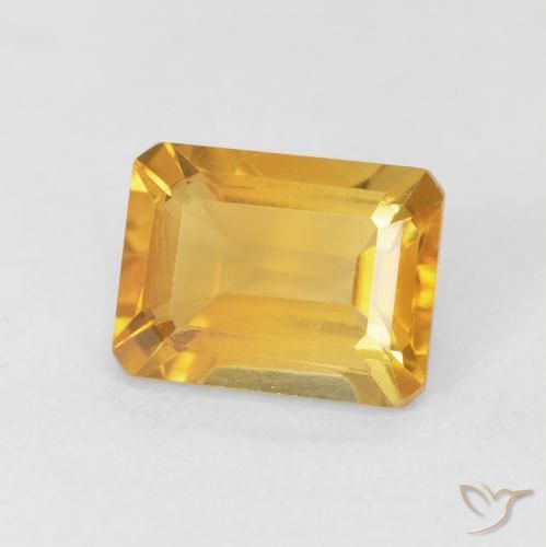 Citrino Dorato medio naturale da 1.77 ct, Ottagonale / Taglio smeraldo, VVS