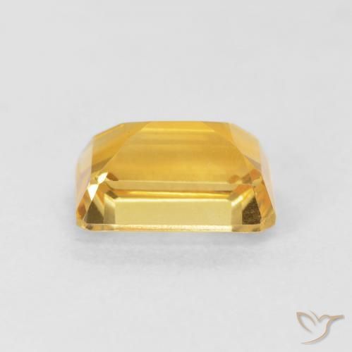 Citrino Arancio dorato naturale da 1.55 ct, Ottagonale / Taglio smeraldo, VVS