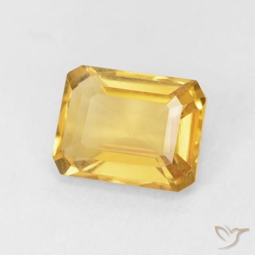 Citrino Oro profondo naturale da 1.66 ct, Ottagonale / Taglio smeraldo, VVS