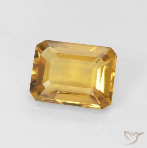 Citrino Dorato naturale da 1.46 ct, Ottagonale / Taglio smeraldo, VVS