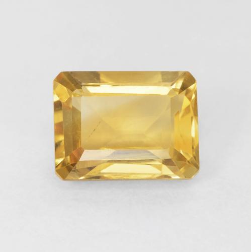 1.83ct Naturale Dorato Citrino, Taglio smeraldo, VS