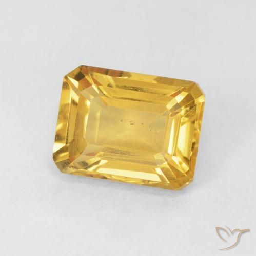 Citrino Dorato naturale da 1.62 ct, Ottagonale / Taglio smeraldo, VS