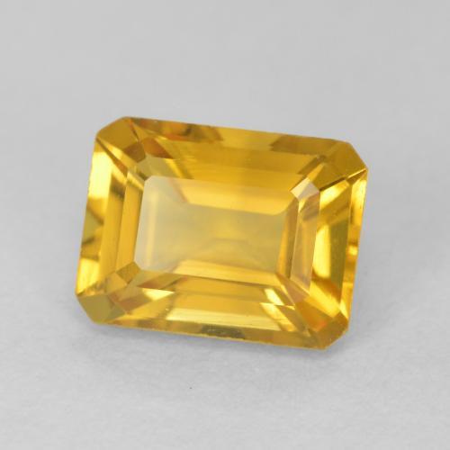 Citrino Oro brillante naturale da 1.66 ct, Ottagonale / Taglio smeraldo, VVS