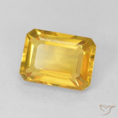 Citrino Oro brillante naturale da 1.56 ct, Ottagonale / Taglio smeraldo, VVS