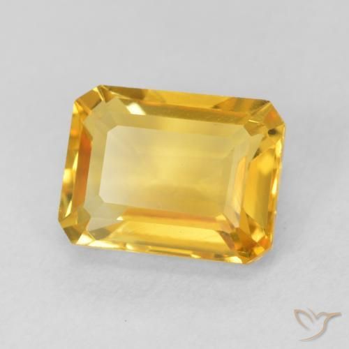 Citrino Oro medio naturale da 1.78 ct, Ottagonale / Taglio smeraldo, VVS