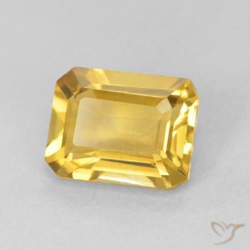 Citrino Oro medio naturale da 1.42 ct, Ottagonale / Taglio smeraldo, VVS