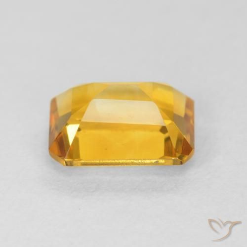 Citrino Oro medio naturale da 1.42 ct, Ottagonale / Taglio smeraldo, VVS