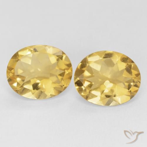 8.11ctw Naturale Dorato Citrino, Ovale, VVS-VS