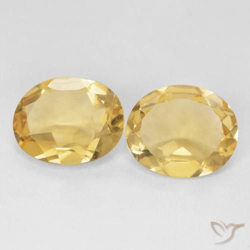 6.64ctw Naturale Oro medio Citrino, Ovale, VS