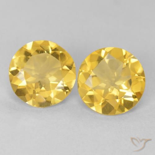 2.81ctw Naturale Dorato medio Citrino, Rotondo, VVS-VS
