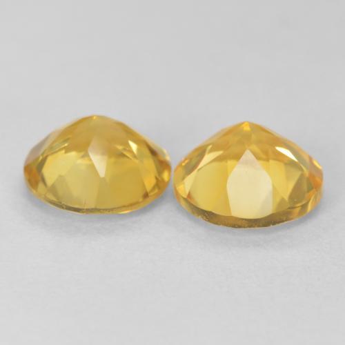 Gemme di Citrino Dorato medio naturale da 3.13 ct, Rotondo, VVS-VS