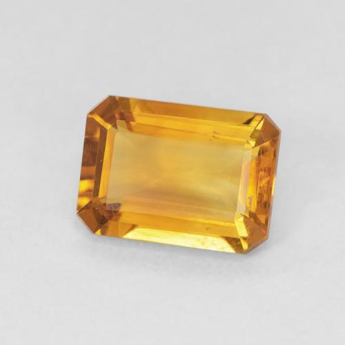 Citrino Arancio intenso-OroG naturale da 1.11 ct, Ottagonale / Taglio smeraldo, VVS-VS