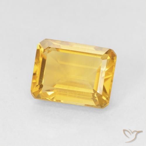 Citrino Dorato naturale da 1.49 ct, Ottagonale / Taglio smeraldo, VVS-VS