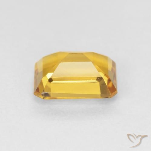 Citrino Dorato naturale da 1.38 ct, Ottagonale / Taglio smeraldo, VVS-VS