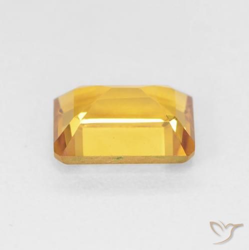 Citrino Oro medio naturale da 1.49 ct, Ottagonale / Taglio smeraldo, VVS-VS