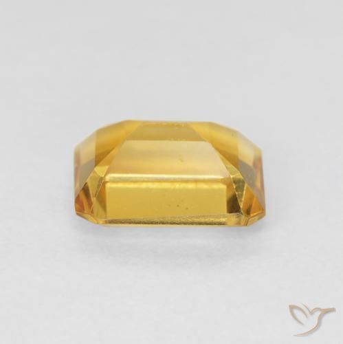 Citrino Arancio-Oro naturale da 1.37 ct, Ottagonale / Taglio smeraldo, VVS-VS