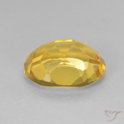 Citrino Dorato naturale da 4.30 ct, Ovale, VVS