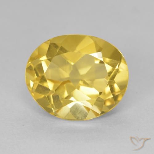 4.57ct Naturale Arancio dorato Citrino, Ovale, VVS