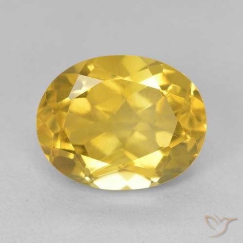 4.51ct Naturale Arancio dorato Citrino, Ovale, VVS