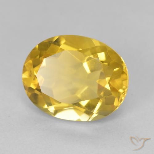 Citrino Arancio dorato naturale da 4.51 ct, Ovale, VVS