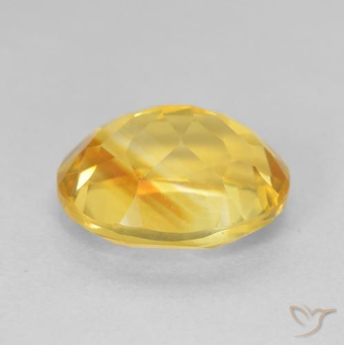 Citrino Arancio dorato naturale da 4.51 ct, Ovale, VVS