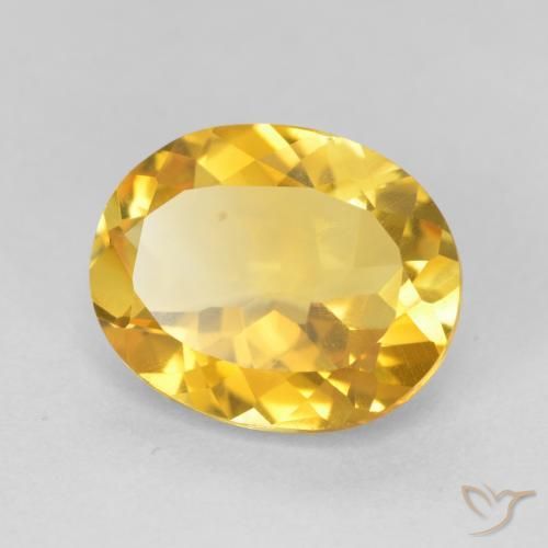 Citrino Dorato medio naturale da 4.05 ct, Ovale, VVS