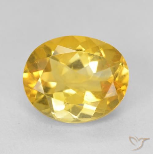 4.12ct Naturale Dorato medio Citrino, Ovale, VVS