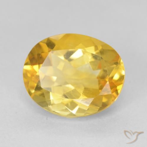 Citrino Dorato medio naturale da 4.12 ct, Ovale, VVS