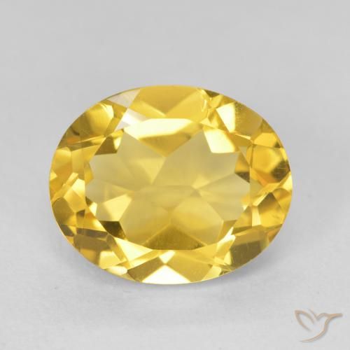 4.37ct Naturale Dorato medio Citrino, Ovale, VVS