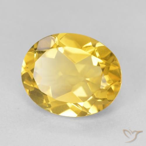 Citrino Dorato medio naturale da 4.37 ct, Ovale, VVS