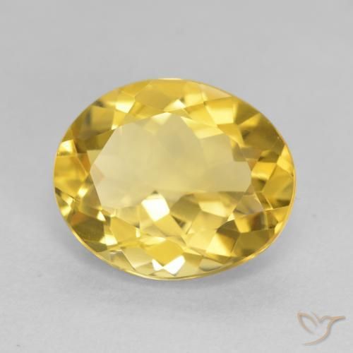 Citrino Arancio dorato naturale da 4.11 ct, Ovale, VVS