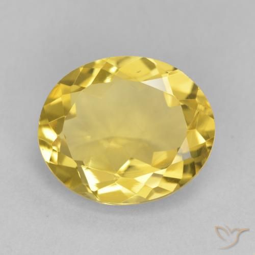 3.78ct Naturale Dorato medio Citrino, Ovale, VVS