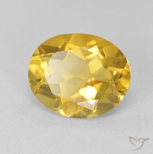 Citrino Dorato medio naturale da 3.66 ct, Ovale, VVS
