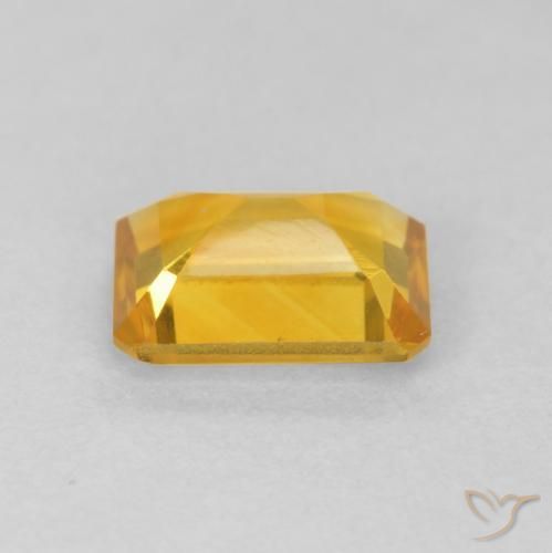 Citrino Arancio dorato naturale da 1.35 ct, Ottagonale / Taglio smeraldo, VVS-VS