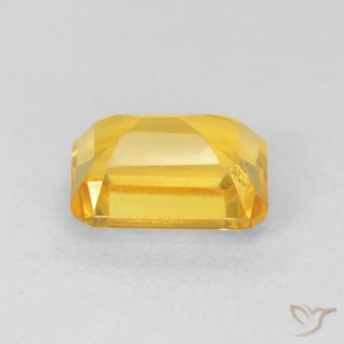 Citrino Dorato medio naturale da 1.67 ct, Ottagonale / Taglio smeraldo, VVS-VS