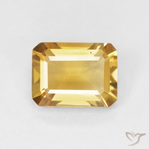 1.46ct Naturale Dorato Citrino, Taglio smeraldo, VVS-VS