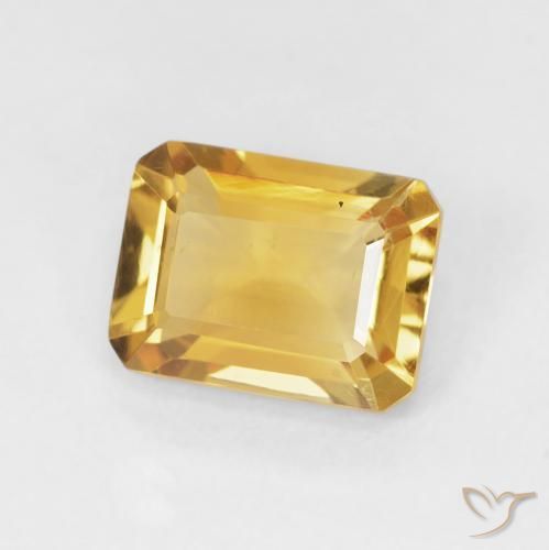 Citrino Dorato naturale da 1.46 ct, Ottagonale / Taglio smeraldo, VVS-VS